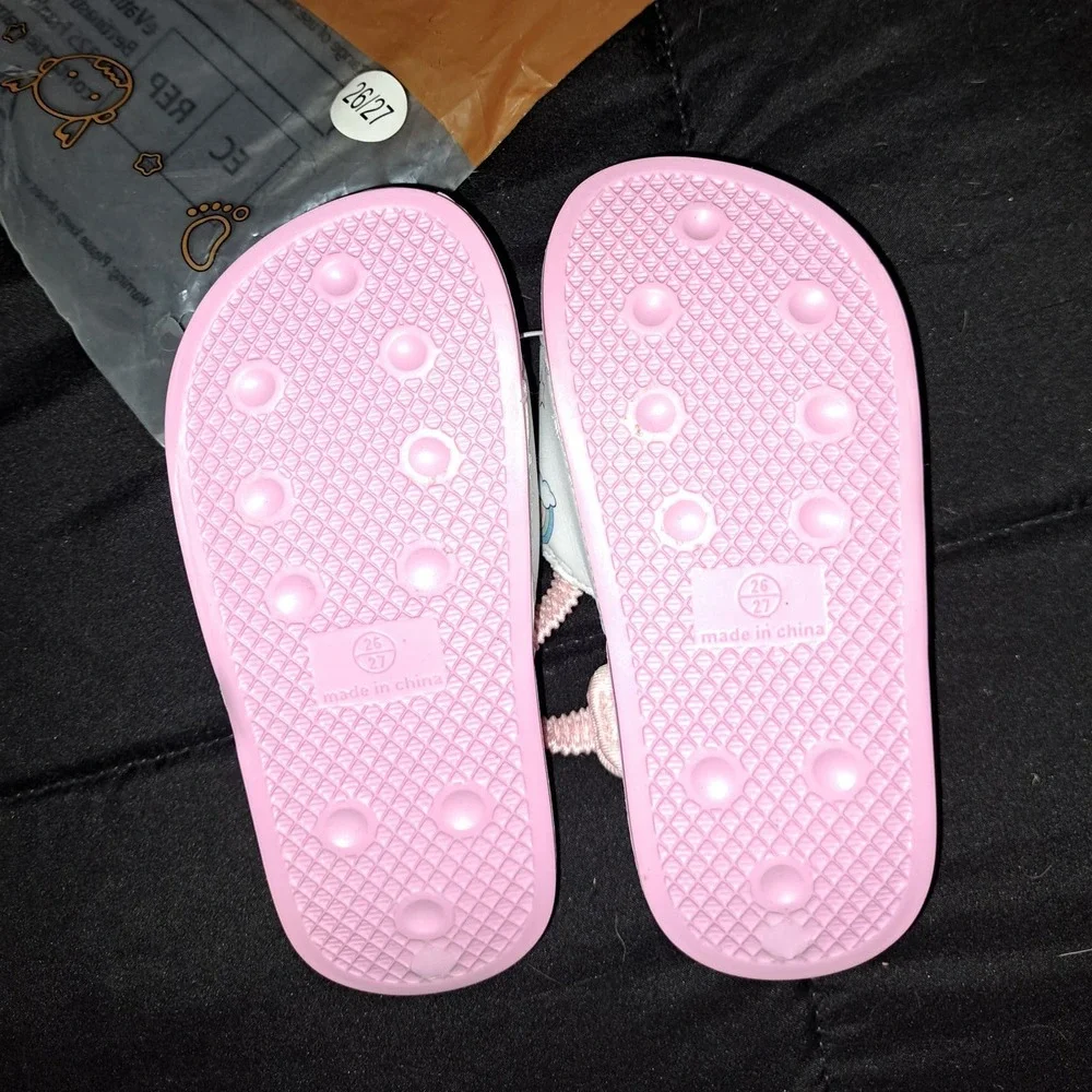 Slide Kids Sandals Non-slip Summer sandals Child Pink 9.5 US